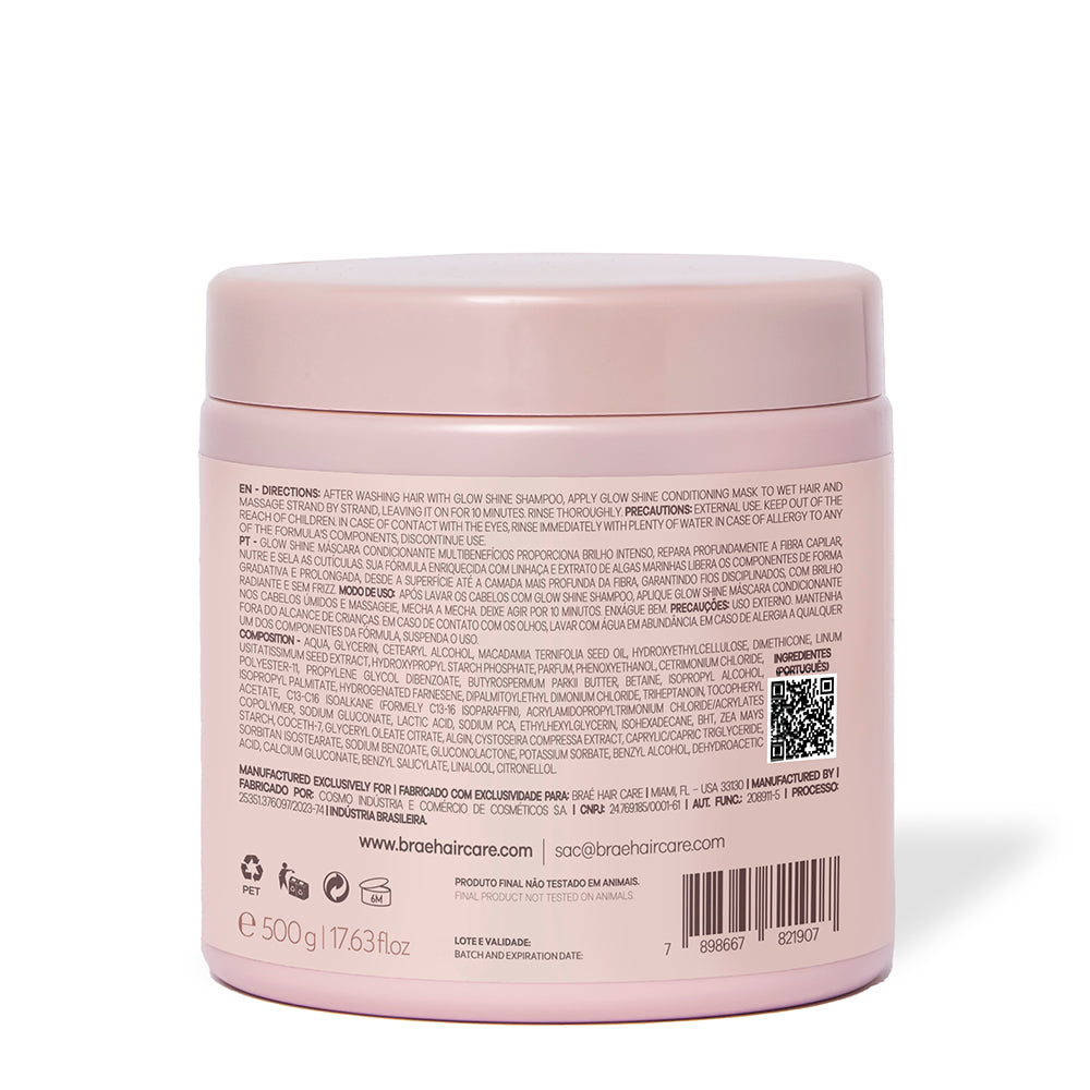 BRAÉ - Glow Shine Conditioning Mask – 500g Deep Nourishment and Radiant Shine