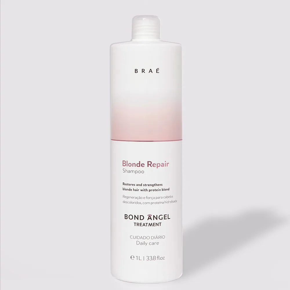 BRAÉ - Blonde Repair Shampoo – 1L  Deep Cleansing and Repair for Radiant Blonde