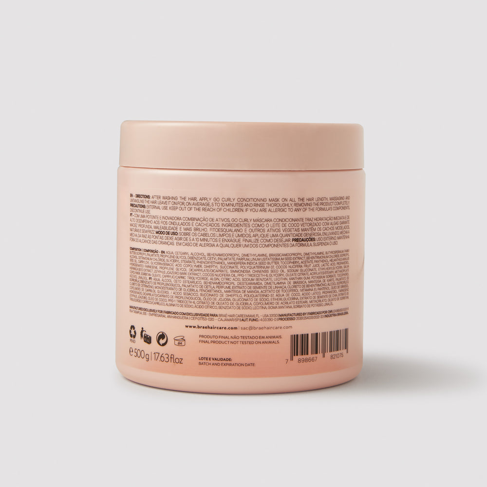 BRAÉ - Go Curly Styling Cream for Textured Hair – 500g
