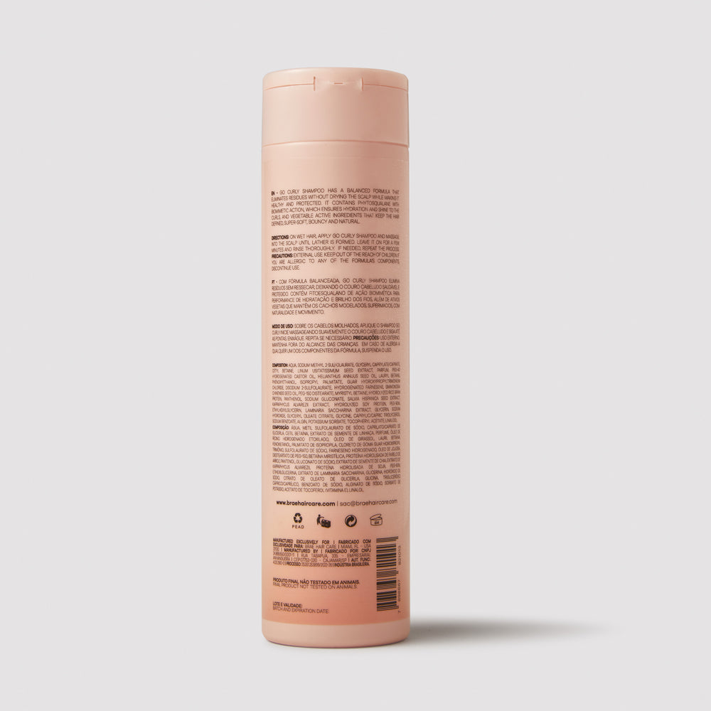 BRAÉ - Go Curly Shampoo for Textured Hair – 250ml