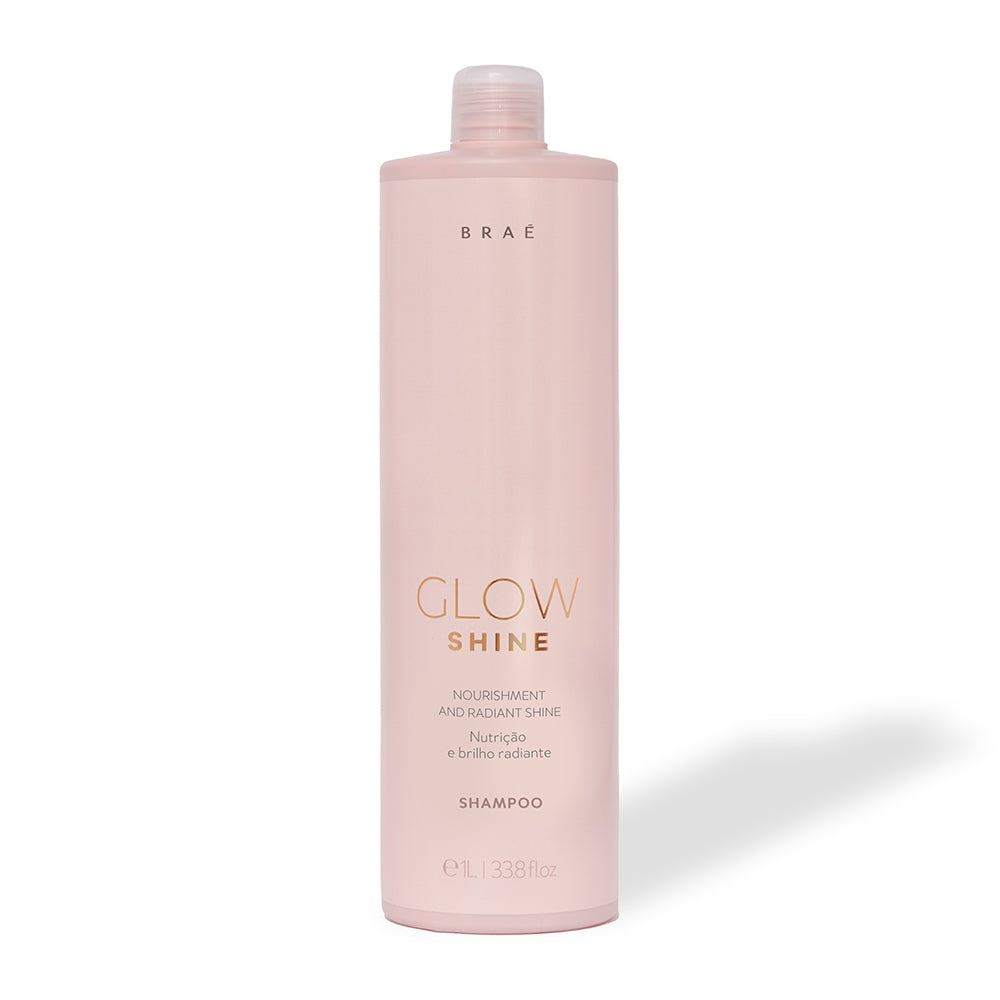 BRAÉ - Glow Shine Shampoo – 1L Gentle Cleansing and Radiant Shine