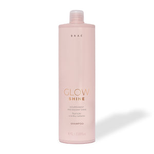 BRAÉ - Glow Shine Shampoo – 1L Gentle Cleansing and Radiant Shine