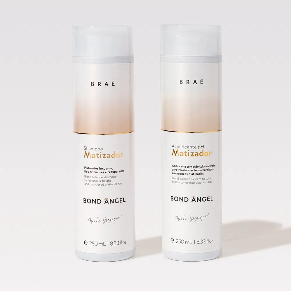 BRAÉ - Bond Angel Essential Kit: Matizador Shampoo and Acidifying pH Balancer