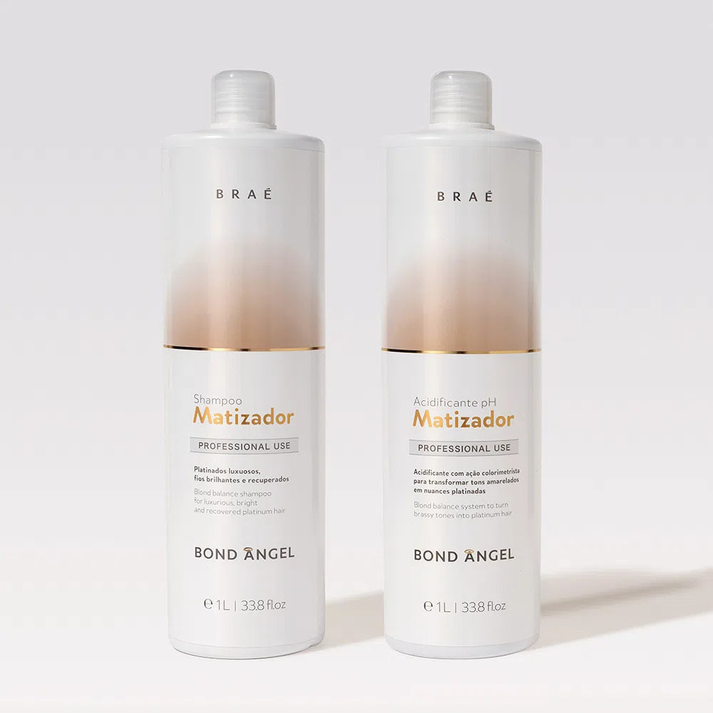 BRAÉ - Bond Angel Matizador Shampoo and Acidifying Conditioner Kit – 1L Each