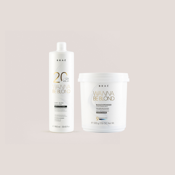BRAÉ - Wanna Be Blond Kit: Bleaching Powder 500g + OX 20-Volume Developer 900ml